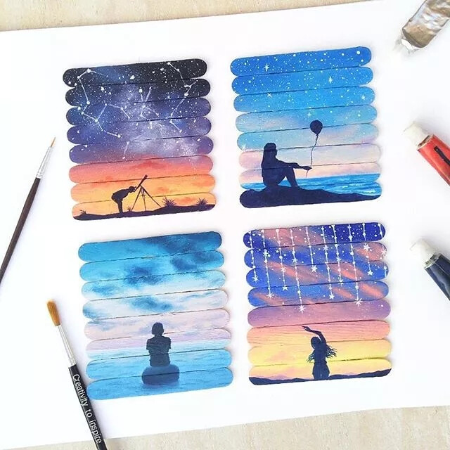 雪糕棍画
