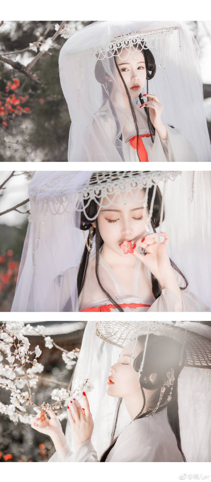 #写真##南京约拍##汉服摄影#
[ 惜花尘 ]
一株睡莲
似你前世的容颜
你在池塘边
开成宋词里的恩怨
山间梨花
似你今生的笑靥
你朝花间望一眼
相思便停留在枝丫间
我不问你是谁
只悄悄陈藏
坠落你指间的红梅
我也不问
离开后的你
是否永不复归
摄影/造型：@琬儿er
出镜/化妆：@樱桃郡
师父：@东边糖糖云@尼脑子瓦特啦
服装：@衔泥小筑汉服店
文案：@桃缇 