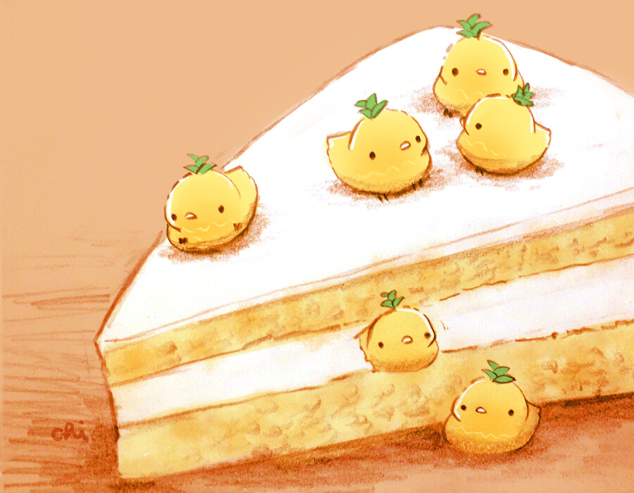 パイナップルのショートケーキ | チャイ #p站id=50254662