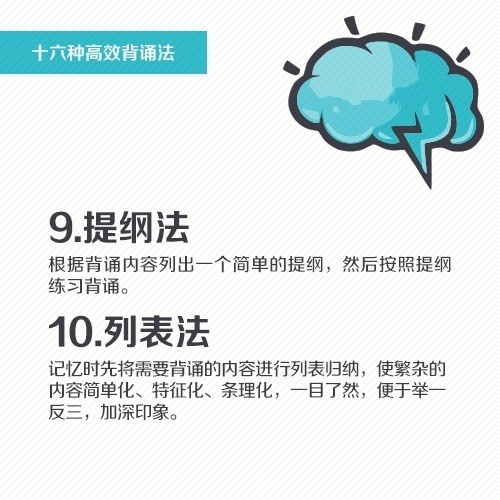 16种高效背诵法，助你提升记忆，练就“最强大脑”！ ​ ​​​​