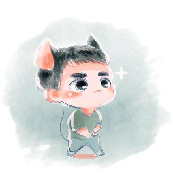 exo都暻秀手绘动漫d.o.