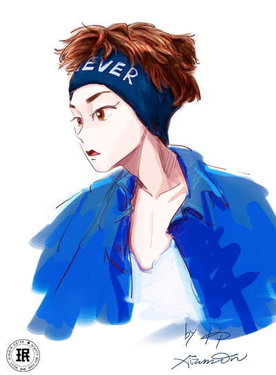 EXO金珉锡手绘动漫XIUMIN 微博：ordinary_sanha