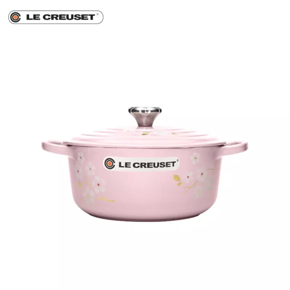 LE CREUSET 酷彩 珐琅铸铁 20厘米圆形锅升级版 繁花款