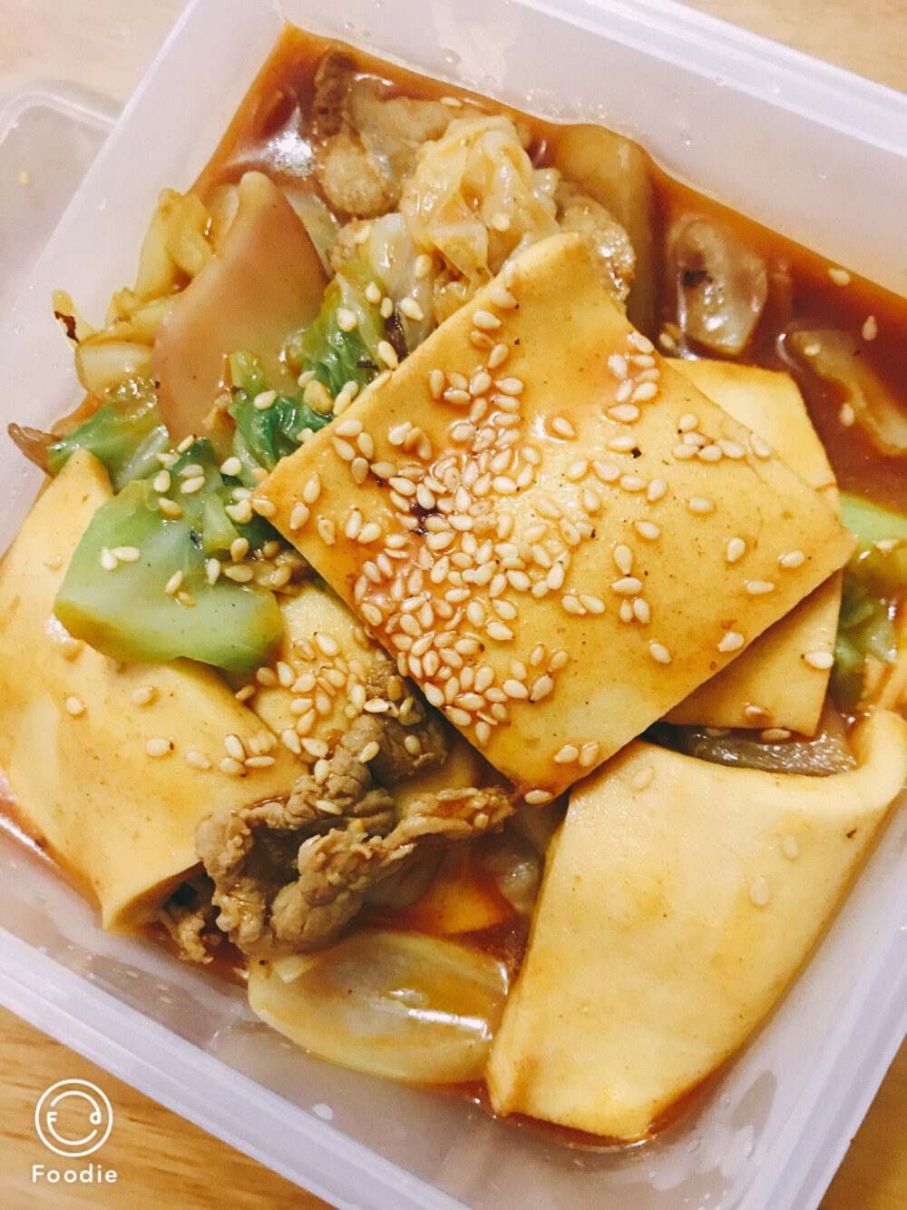 韩式炒千页豆腐 韩式辣酱甜辣口的
拌饭暴风吸入☺️