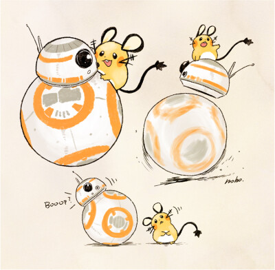 其他動漫 星際大戰/寵物小精靈 [BB-8/咚咚鼠]