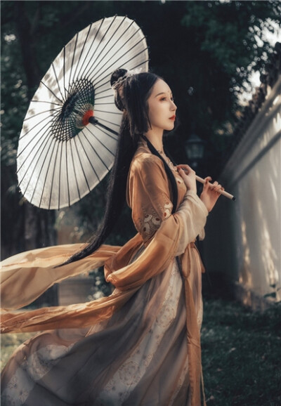 晓来风雨，万花飘落。
叹韶光，虚过却。
芳草萋萋，映楼台，淡烟漠漠。
纷纷絮飞院宇，燕子过朱阁。
宿心の古风/汉服「不妥删」自截@司音儿