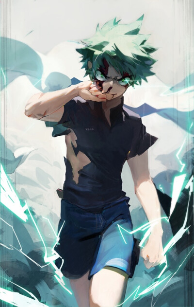 MHA 我的英雄学院 绿谷出久
画师=Left Mouse https://www.pixiv.net/member_illust.php?illust_id=68499557&mode=medium