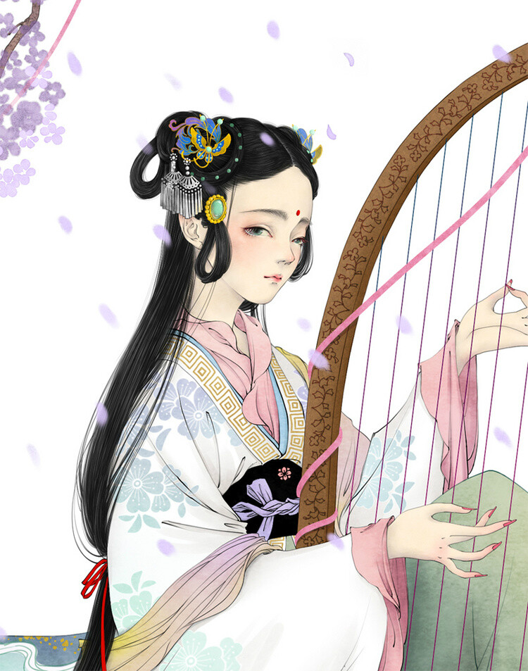 月夜箜篌绘师xinyue