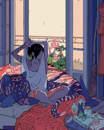 美国插画师 Cassandra Jean 绘画作品