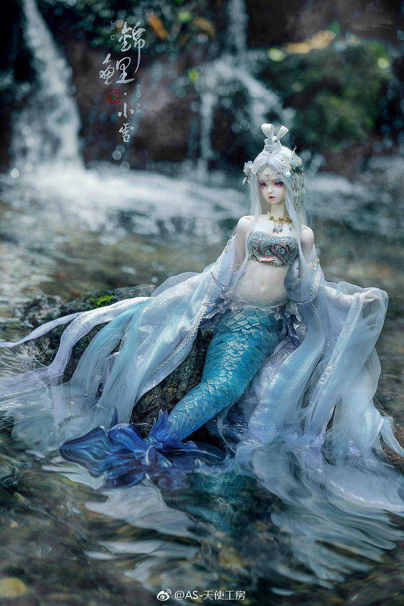 娃娃bjd #as小雪# 小雪锦鲤官图外景