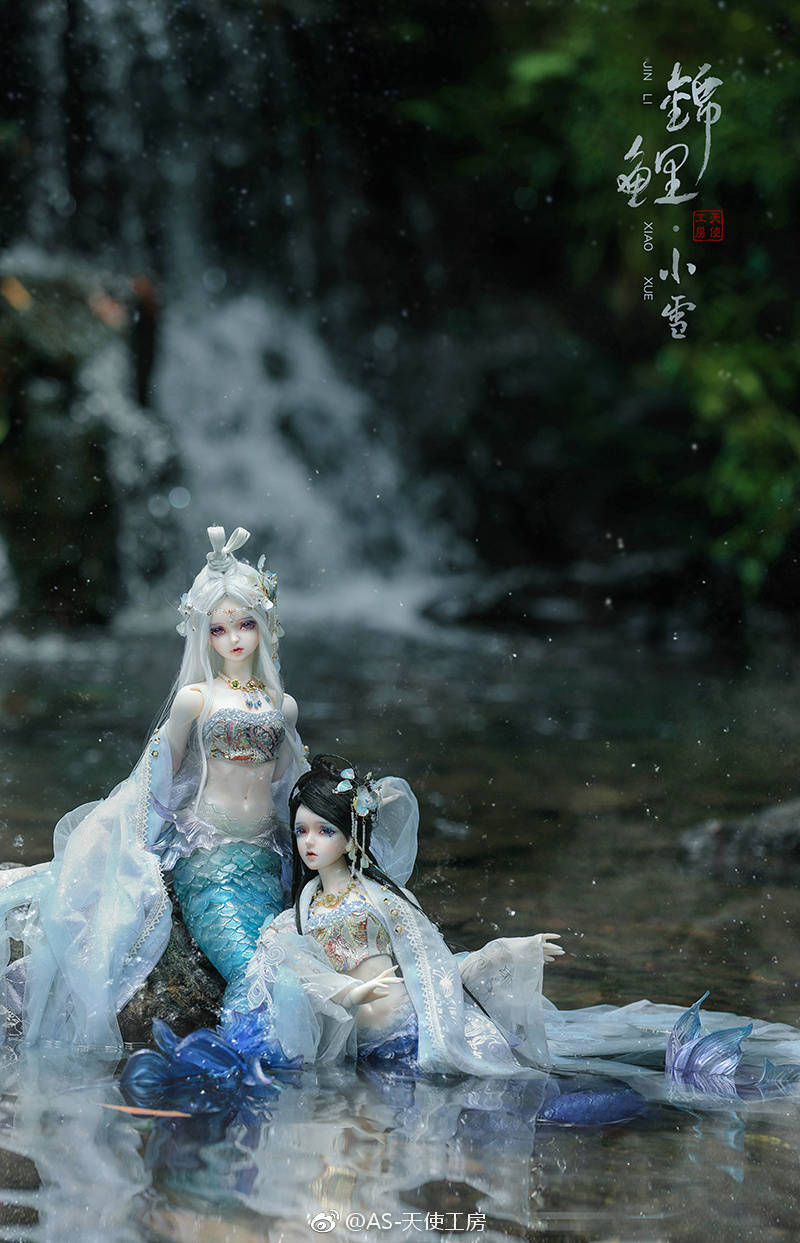 「锦鲤-小雪」古风美人 sd娃娃 bjd 玩具 人偶 壁纸 萌物 as