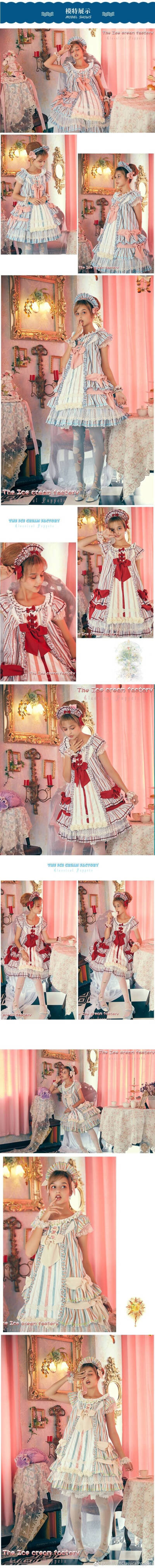 [cp]#LolitaFashion# 夏天就想住进冰激凌工厂！苹果、香蕉、冰激凌……各种口味任意挑选！6月22日晚8点，#冰激凌工厂# 清凉甜蜜再升级，新款SP与经典款JSK给你带来清凉暴击！