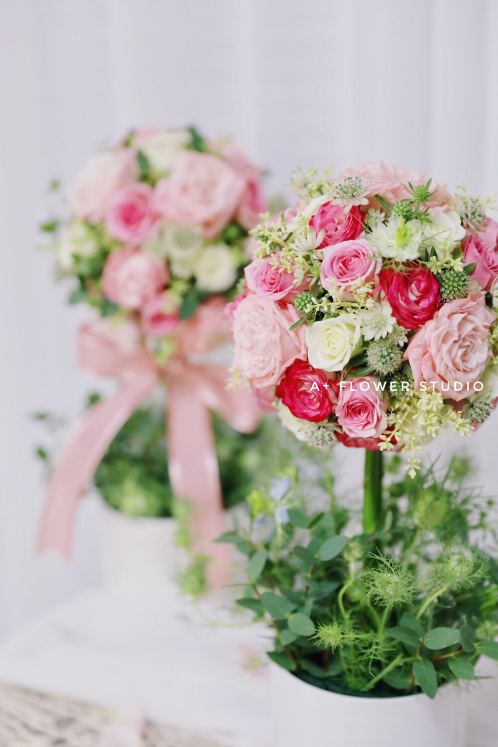 少女心韩式花树