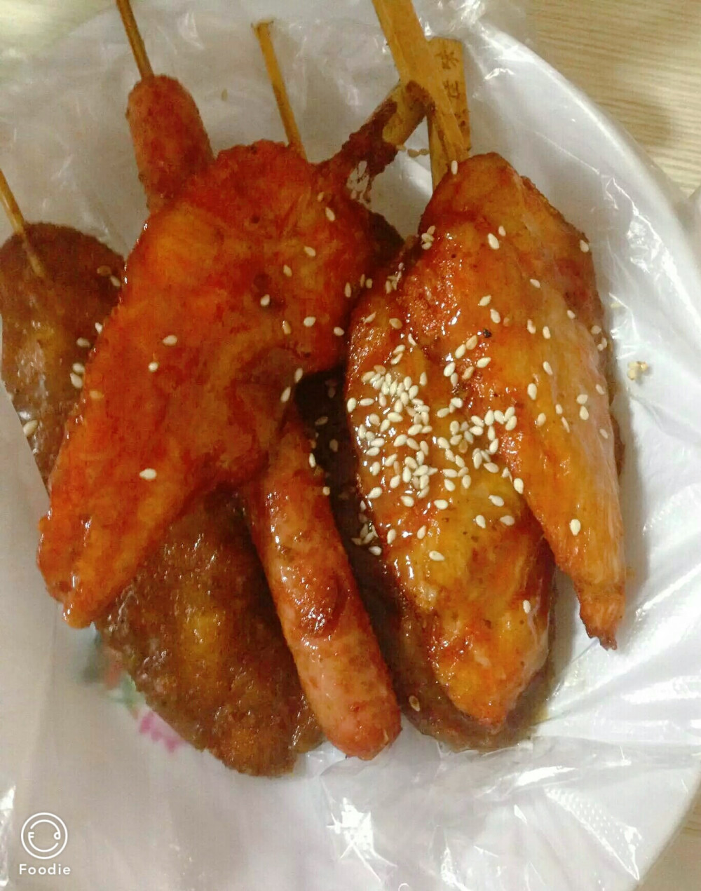 鸡柳火腿，鸡块