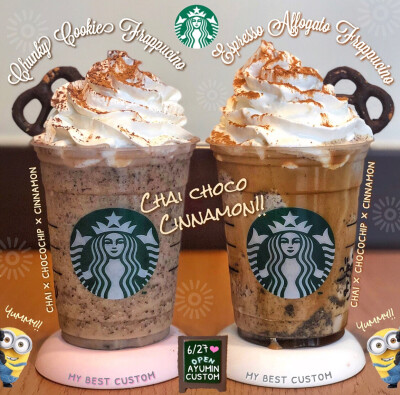 STARBUCKS ⬅️CHAI X CHOCOCHIP X CINNAMON➡️CHAI X CHOCOCHIP X CINNAMON 