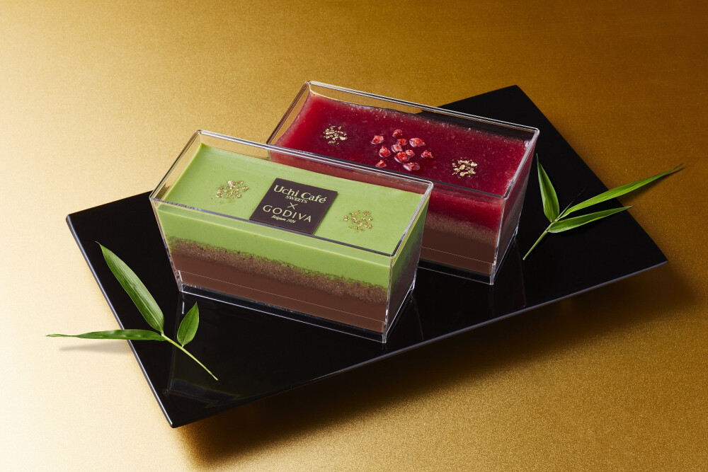 便利店LAWSON七夕限定甜点 巧克力 金粉 抹茶 寒天 木莓 Uchi Café × GODIVA エトワールドゥショコラ