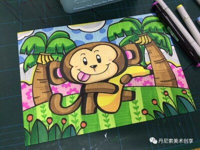 马克笔、水彩笔作品