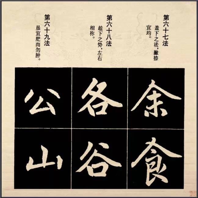 赵孟頫行楷结构92法