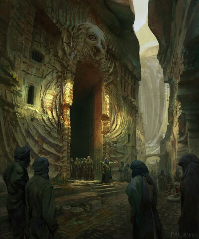 Fremen Sietch, Finnian Macmanus : A Fremen sietch- inspired by/redesign in Dune.
Always thought it would be interesting to explore a fremen society that travelled through smaller sietches, taking up t…