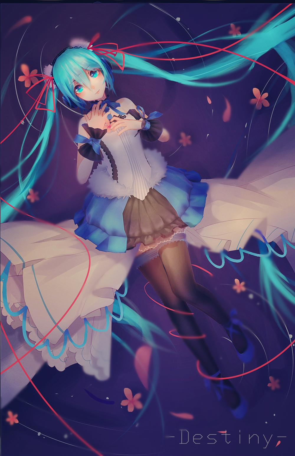 VOCALOID 初音未来 绘师：一个石头月饼@月饼（pixiv id=12983099）本作品pixiv id=63660159