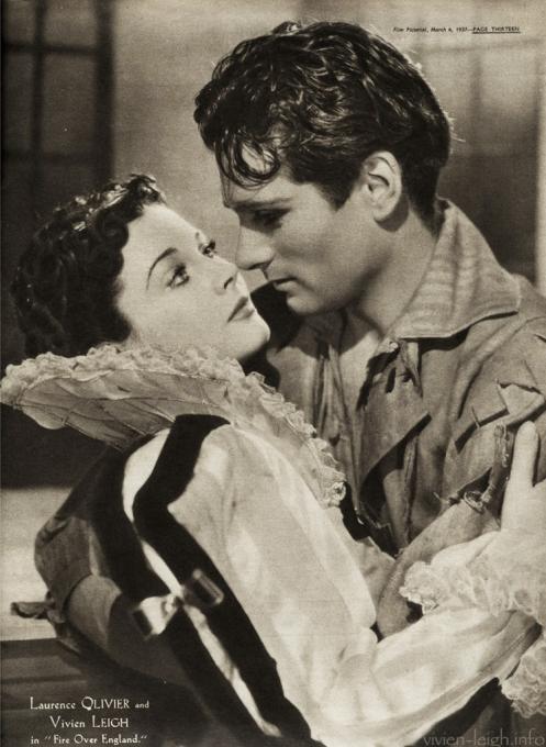 1937 FIRE OVER ENGLAND
Vivien Leigh as Cynthia, Flora Robson as Queen Elizabeth