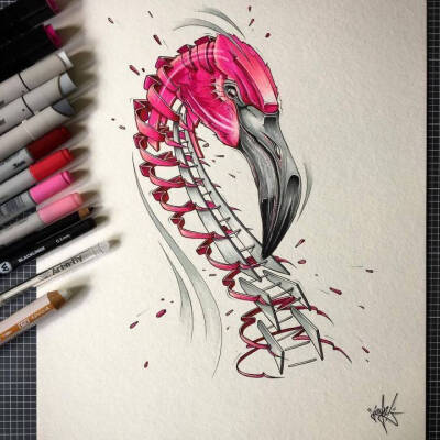 马克笔设计插画
