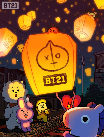 BT21
Van Koya RJ Shooky Mang Chimmy TATA Cooky