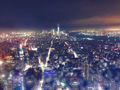 帝国大厦夜景 纽约夜景 背景墙