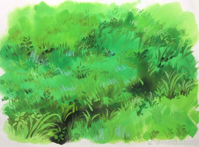 怎样画出草坪的层次?八步