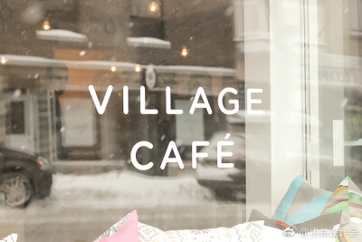 蒙特利尔Village Cafe咖啡馆品牌设计欣赏。#求是爱设计# ​