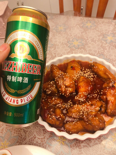 来我家吃炸鸡喝啤酒