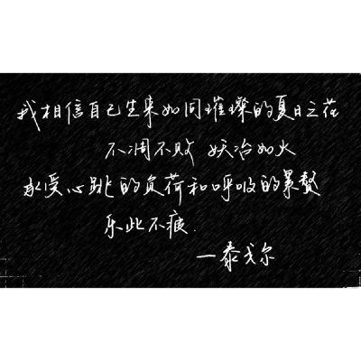 手写字