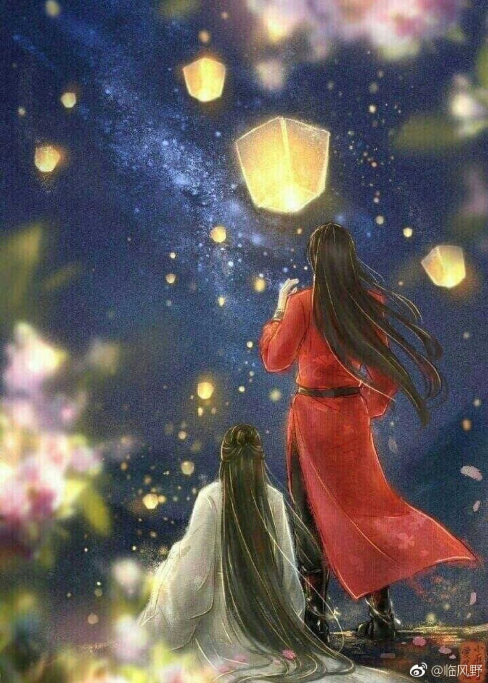 天官赐福 花城&谢怜 花怜 为你明灯三千，为你花开满城。