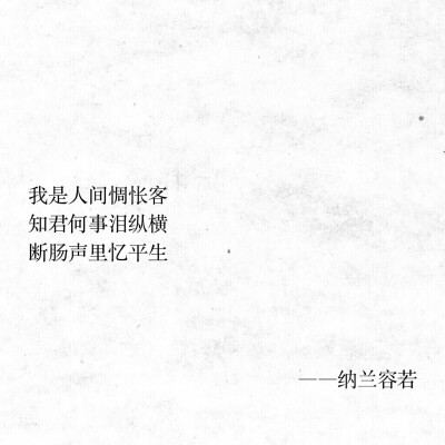 纳兰容若.经典语录