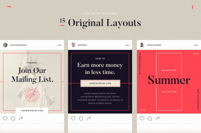 经典复古风社交网络广告宣传海报模板下载
该软件包包括为Instagram，Twitter和Facebook本机设计的15个布局模板。 定制是非常容易的，层被正确命名和组织。 对于不熟悉Adobe Photoshop的用户，还有一个如何使用指南。…