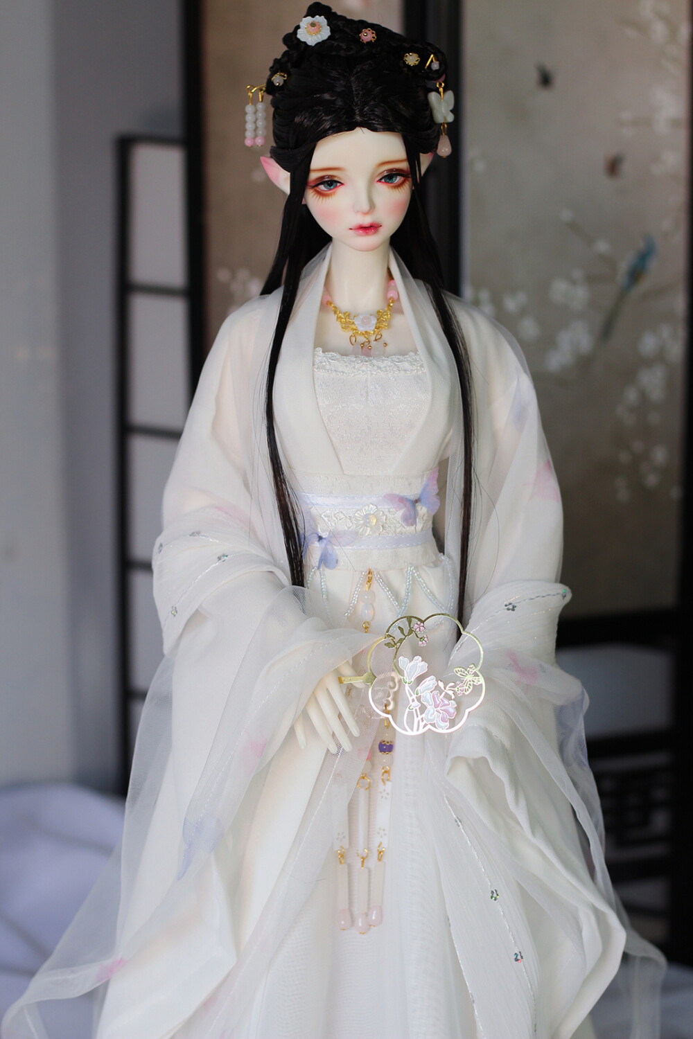 【倾烟坊】新品 bjd 娃衣 古装 1/3 大女 梦蝶