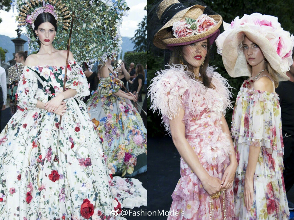 #秀场精选RunwayCollection#
Dolce&Gabbana Alta Moda F/W 2018
关于繁花的记忆，来自依旧华丽的杜嘉班纳高级定制系列大秀 ​​​