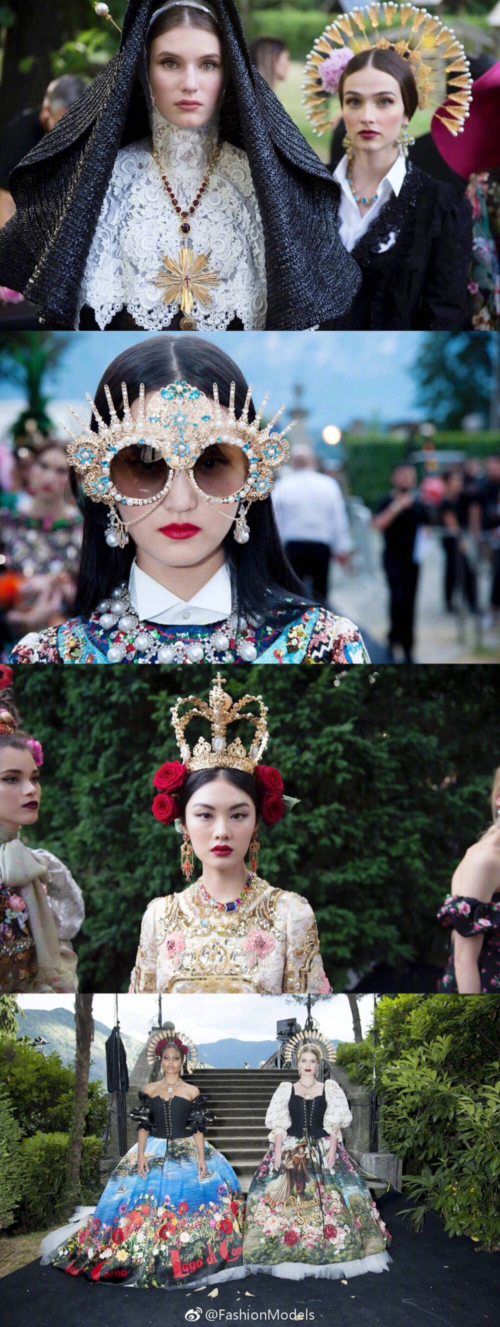 #秀场精选RunwayCollection#
Dolce&Gabbana Alta Moda F/W 2018
关于繁花的记忆，来自依旧华丽的杜嘉班纳高级定制系列大秀 ​​​