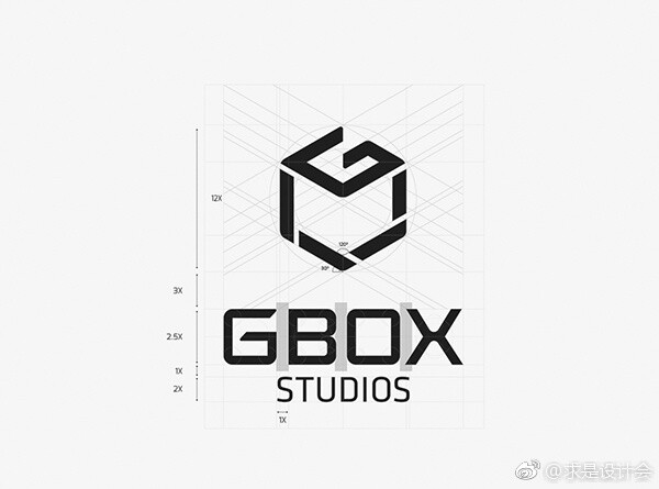 摄影工作室Gbox Studios视觉形象设计欣赏。#求是爱设计# ​