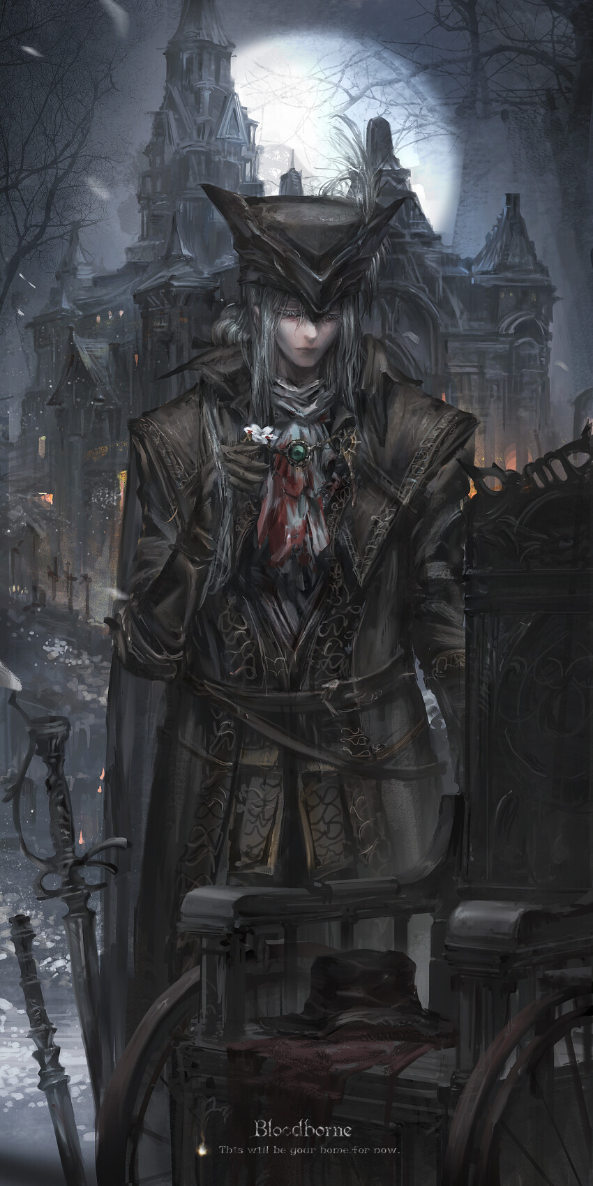 Bloodborne 血源诅咒 绘师：Stu_dts（pixiv id=2211832）本作品pixiv id=69607613