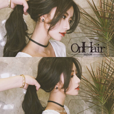 on hair 