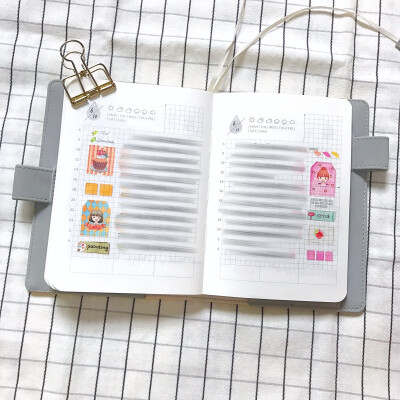 2018 手帐 胶带 A6 排版 By筱浠 @宇宙最废小仙女xxi