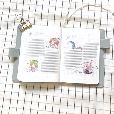 2018 手帐 胶带 A6 排版 By筱浠 @宇宙最废小仙女xxi