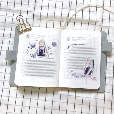 2018 手帐 胶带 A6 排版 By筱浠 @宇宙最废小仙女xxi