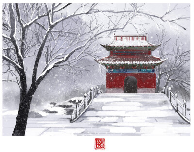 ·一些场景练习·
绘师：养猫画画的随随