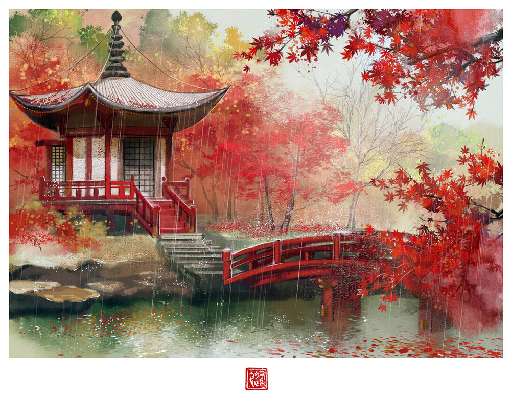 ·一些场景练习·
绘师：养猫画画的随随