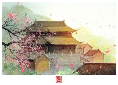 ·一些场景练习·
绘师：养猫画画的随随