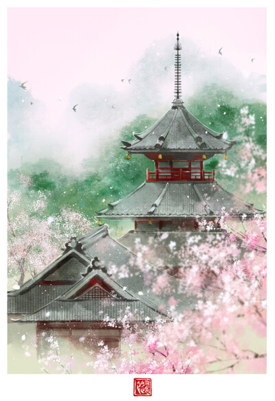 ·一些场景练习·
绘师：养猫画画的随随