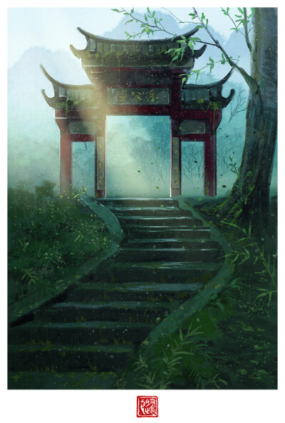 ·一些场景练习·
绘师：养猫画画的随随