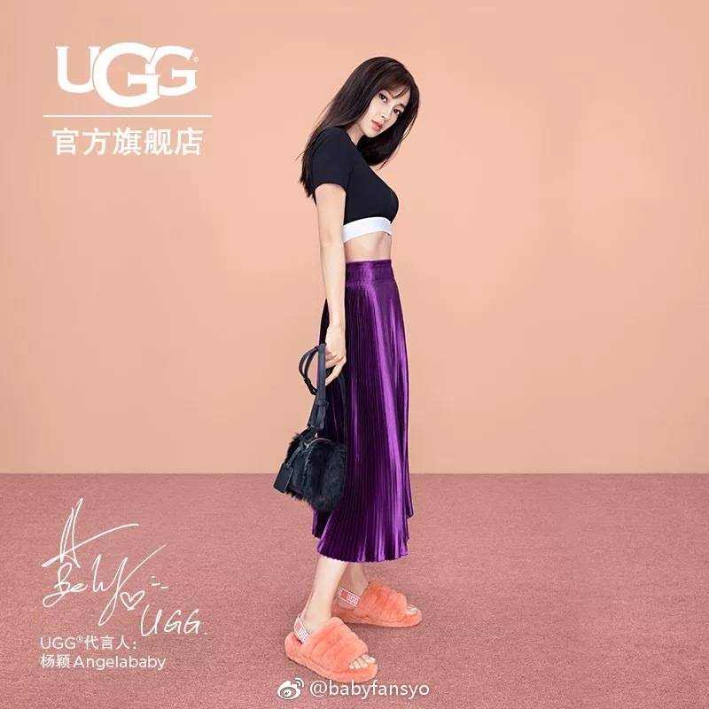 Angelababy UGG代言。